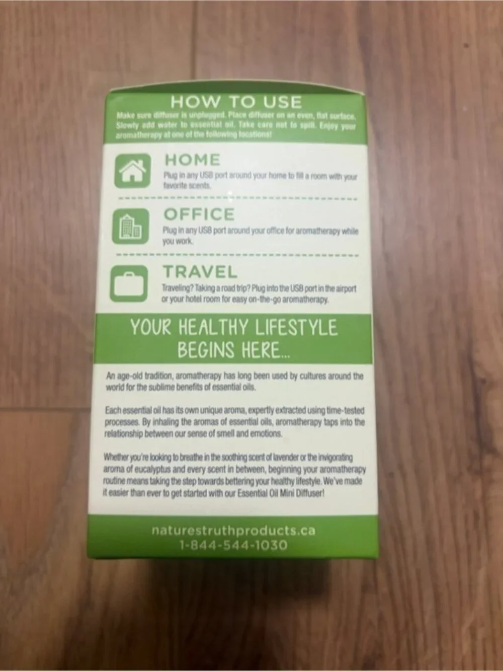 Nature’s Truth Mini Essential Oil Diffuser – New